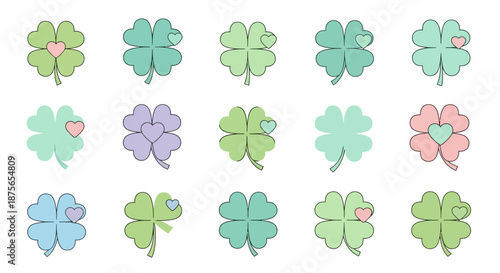 Set of colorful virtual reality and video game controllers icons.