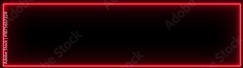 rectangle frame icon animation glowing neon pink and blue color bordar frame display box round shape retro screen photo frame rotation seamless footage line movement on black background