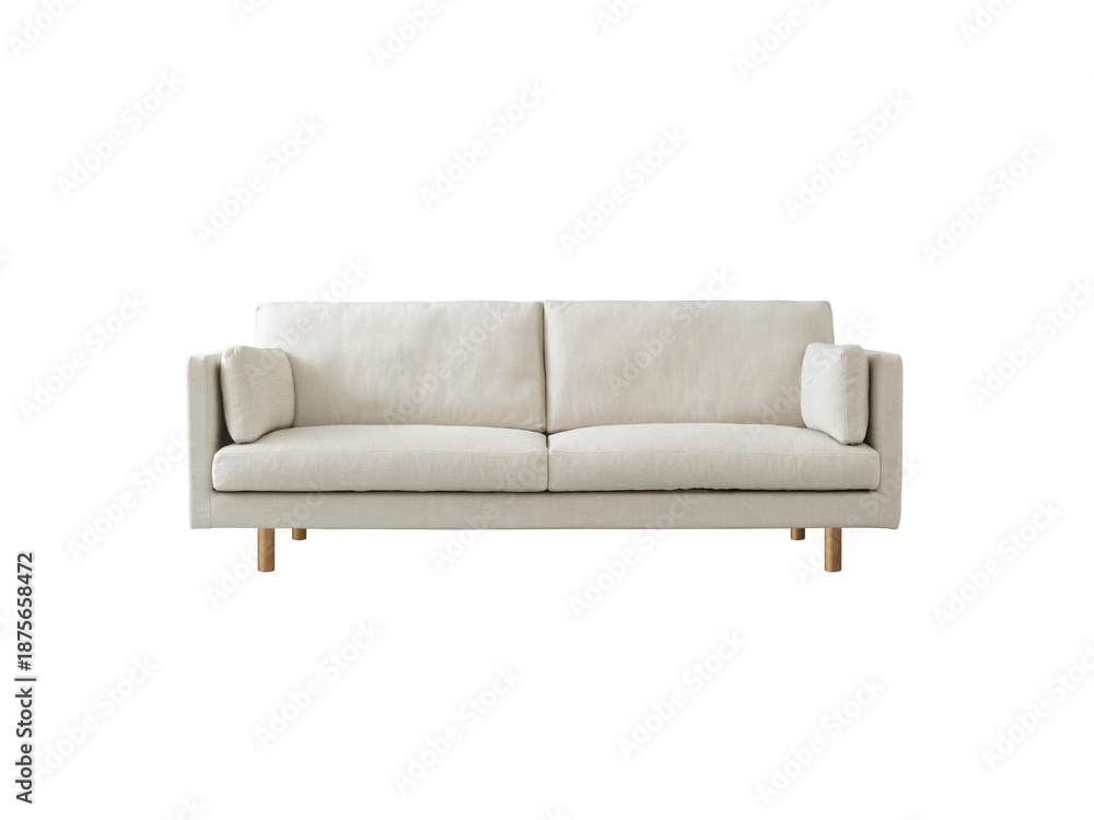 Fototapeta premium comfortable sofa isolated on white