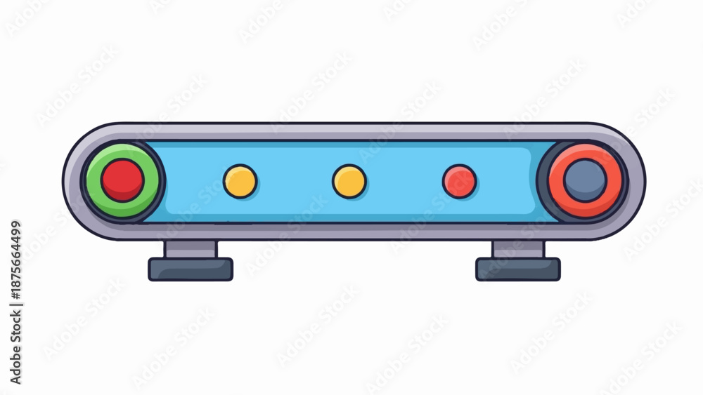 Fototapeta premium Futuristic device with lights and sleek design