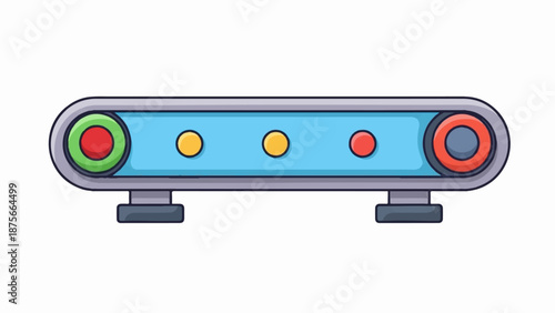 Futuristic device with lights and sleek design