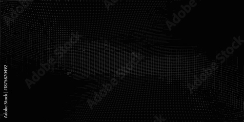 a black background with a grid pattern