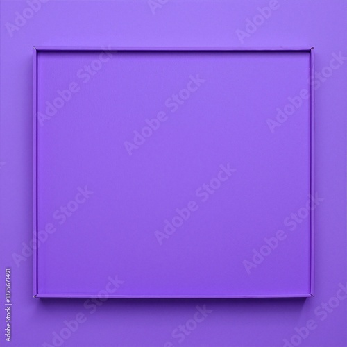 A vibrant purple square featuring a blank white center, perfect for adding personalized text or graphics, ideal for creative projects and designs.