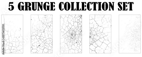5 Vector Grunge Black Texture