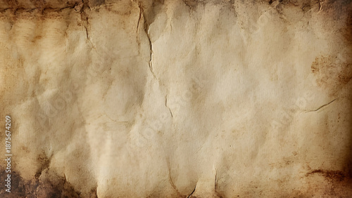Wrinkled brown kraft paper texture background. Old vintage paper image. Vector design.