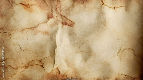 Wrinkled brown kraft paper texture background. Old vintage paper image. Vector design.