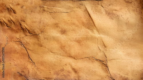 close up of  an old photo. Brown vintage crumpled paper image