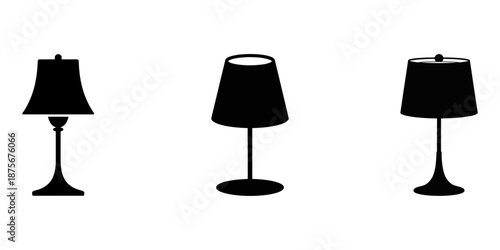 Elegant alabaster table lamp isolated on transparent background, stylish home decor lighting fixture for interior design projects