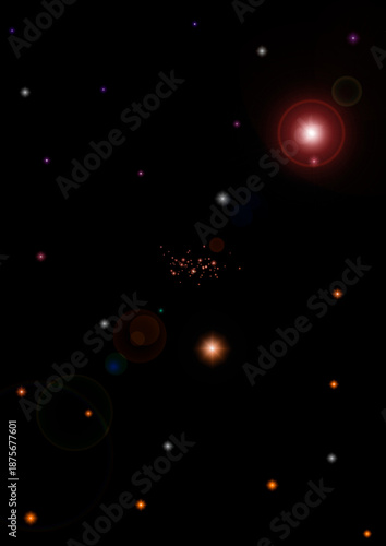 galaxy in a free space.