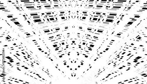 Black and white abstract and grunge pattern for rough background and design element. Easily resized and recoloured at your discretion. Vector Format Illustration 