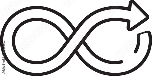 The Everlasting Cycle: A simple yet powerful representation of infinity and circularity, evoking a sense of continuity and endless possibilities.