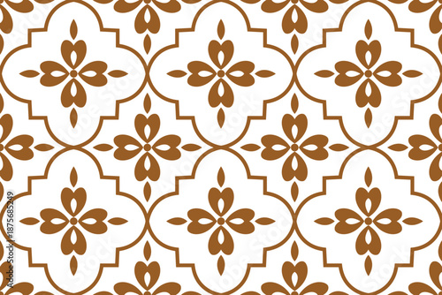Abstract traditional heritage geometric wallpaper and background seamless pattern