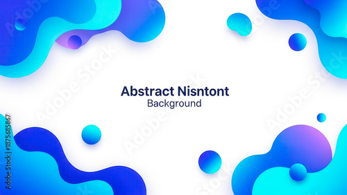 Blue Abstract Fluid Shapes Background with Soft Gradient and Modern Design | abstract blue background with splashes