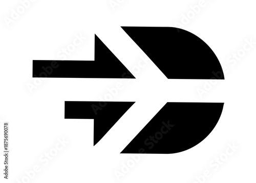 black and white cross