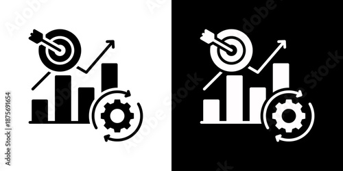 Goal Icon Set Vector Collection Style Glyph Isolated In Black And White