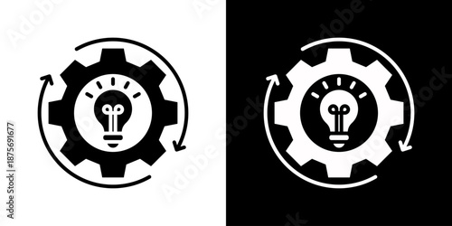 Artificial Intellegence Icon Set Vector Collection Style Glyph Isolated In Black And White
