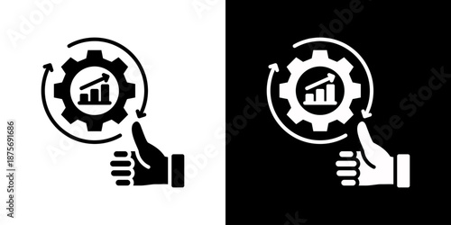 Advantage Icon Set Vector Collection Style Glyph Isolated In Black And White