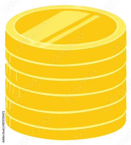 Stack of gold coins representing wealth and financial success