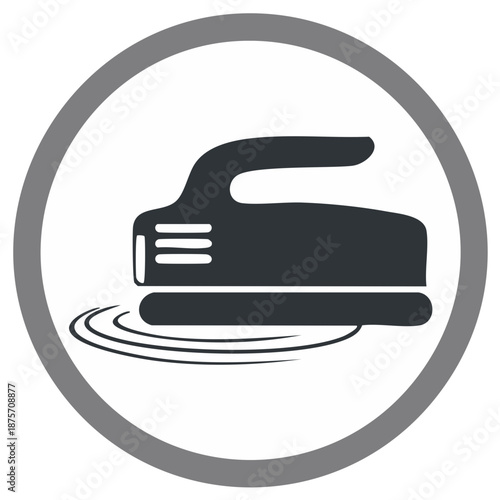 Handheld Grinder Device for Surface Polishing Circular Icon Graphic Tool, Sanding Machine Electric Sander for Woodworking