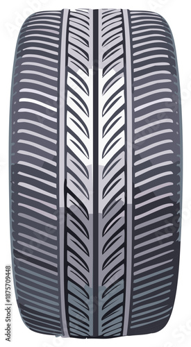New Rubber Tire with Intricate Tread Pattern for Vehicles Automobile or Automotive Uses