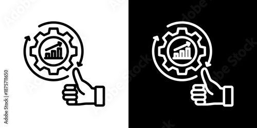 Advantage Icon Set Vector Collection Style Line Isolated In Black And White