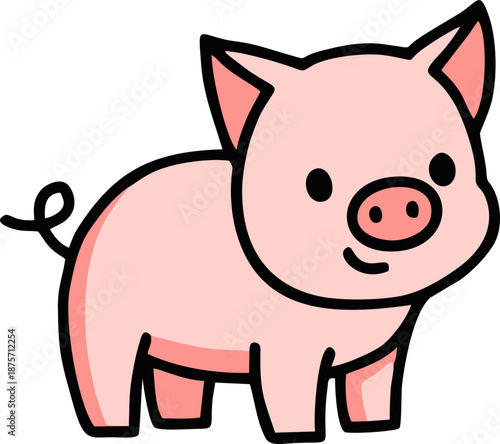 Pig Farm Animal Cartoon