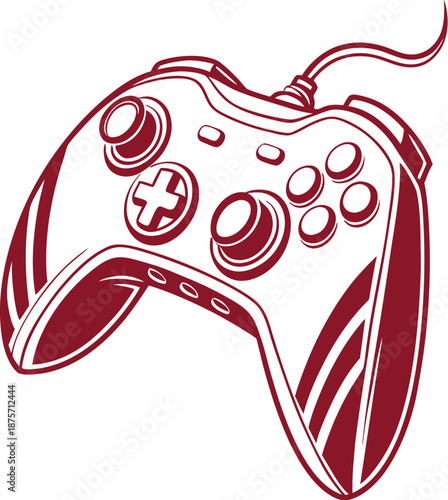 vector illustration of a game controller