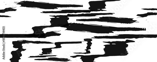 Misty fog softly veils the dark forest under a dramatic, light-filled cloudscape in the nature of the gray morning sky