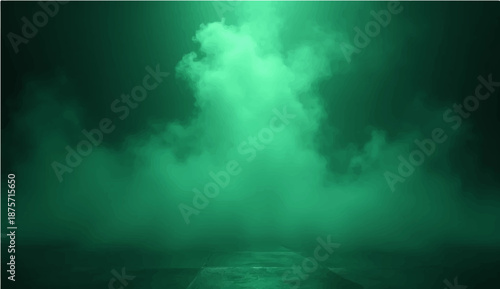 Abstract dark clouds and rays of light pierce the night sky through a storm of blue fog and smoke to create a dramatic nature backdrop with a motion texture of weather in the cloudscape