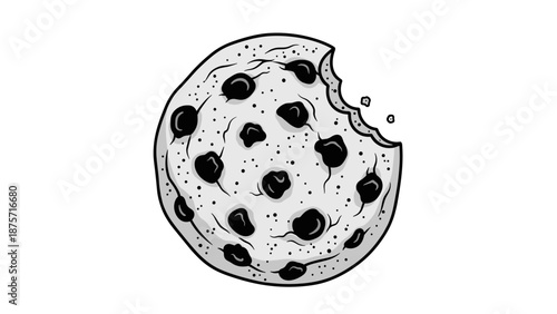 Chocolate Chip Cookie with Bite.