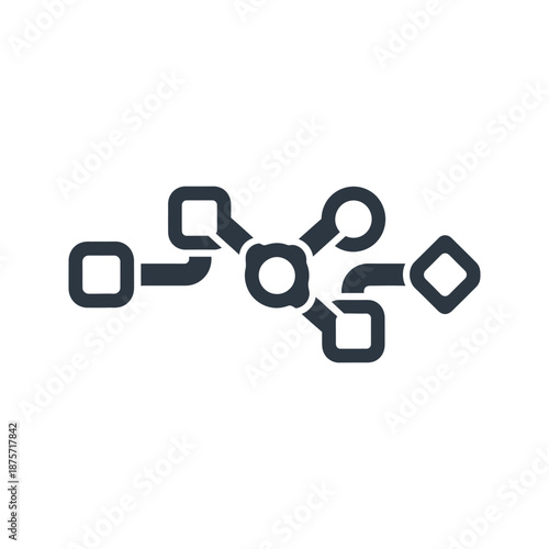 Minimalist network connection icon
