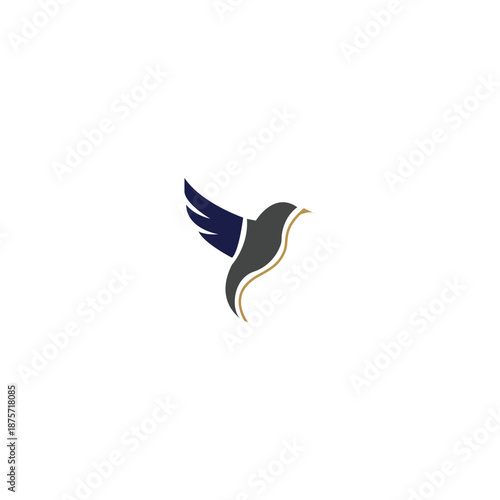 Bird Minimalist and modern vector logo design suitable for business and brands