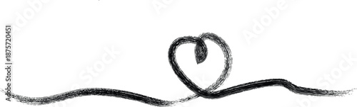 Valentine's day love heart symbol isolated on transparent background