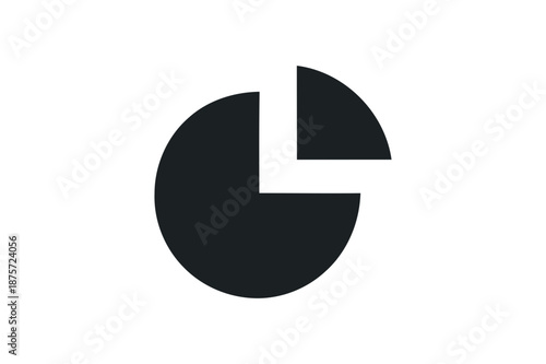 Pie Chart Icon – Symbol of Data Visualization and Proportional Insight