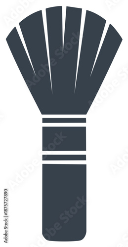 Cosmetic makeup brush, vector illustration, beauty salon, make up artist, isolated