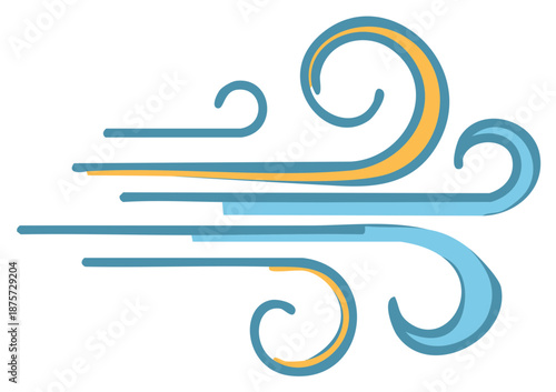 Abstract Wind Swirls and Breezes