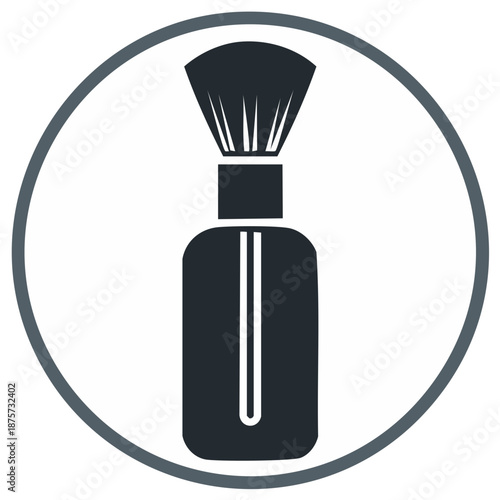 Vector Graphic of Makeup Brush and Bottle Icon