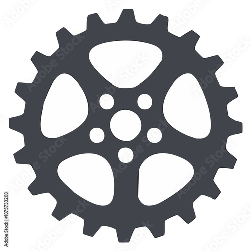 Sprocket Wheel Gear Component Machinery Element Parts Illustration Metal Circular Object