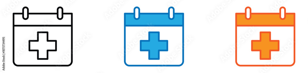 Fototapeta premium Heart Health Medical Care Flat Vector Icon
