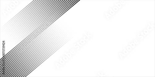 Slant line halftone gradation texture. Fading diagonal stripe gradient background. Black oblique pattern backdrop. Vanishing thin parallel line wallpaper for overlay. Eps 10