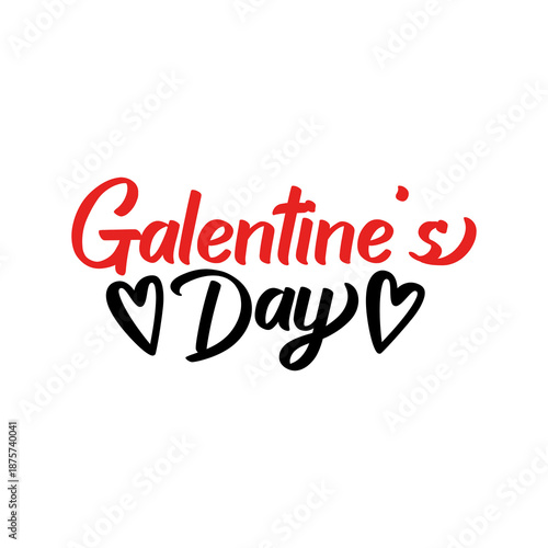 Wallpaper Mural Galentine's Day valentine typography text on plain white transparent isolated background for card, shirt, hoodie, sweatshirt, apparel, tag, mug, icon, poster or badge Torontodigital.ca