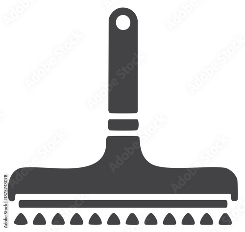 Black Squeegee with Rubber Blade, Cleaning Tool, Window Washing Equipment