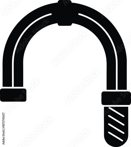 Rebar Bender silhouette vector art Illustration