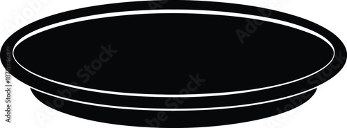 Steel Plate silhouette vector art Illustration