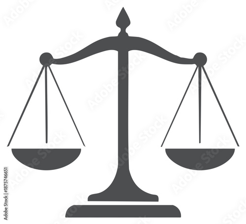Balance Scale Symbolizing Justice, Law, and Fairness Icon