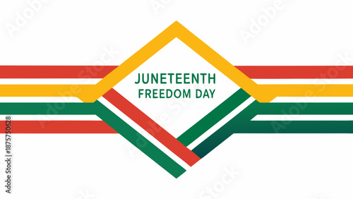 Juneteenth freedom day celebration banner design