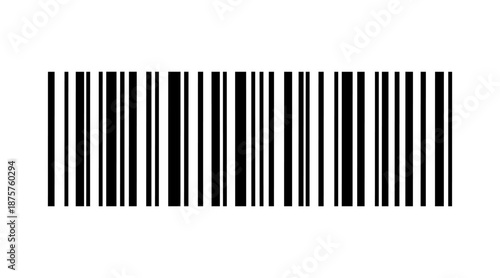 Barcode, bar code icon isolated, universal tag for scanning