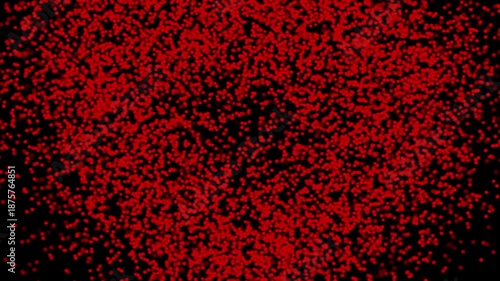 Red love heart particle motion, valentine background