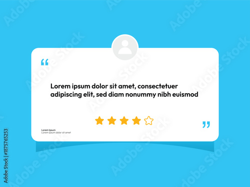 Clean modern testimonial and review quote background designed for customer feedback, social proof, and inspirational text layouts