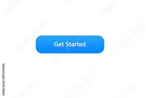 Wallpaper Mural Blue Get Started button on transparent background for websites, apps. Torontodigital.ca